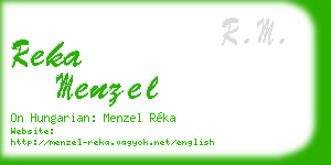 reka menzel business card